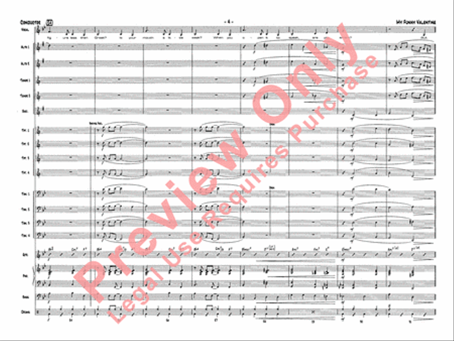 My Funny Valentine Jazz Ensemble scores gallery preview page 19