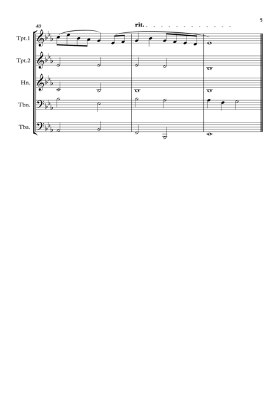 Maybe Later Brass Ensemble scores gallery preview page 5