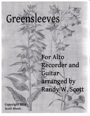 Greensleeves (What Child Is This) for Alto Recorder and Guitar
