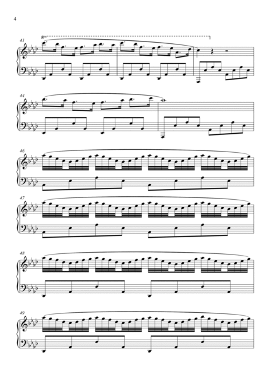 Shades Of Falling Snow Piano Solo scores gallery preview page 4