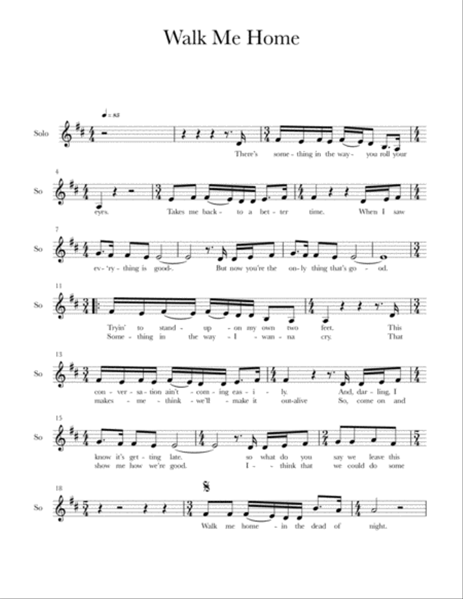 Walk Me Home SSA scores gallery preview page 5