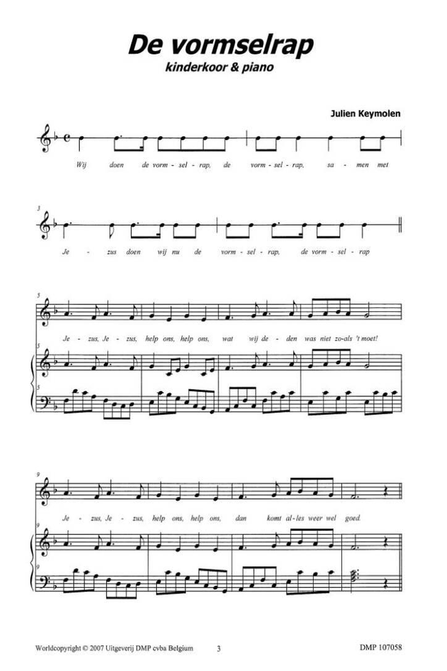 De Vormselrap De Vormselrap Unison Choir scores gallery preview page 2