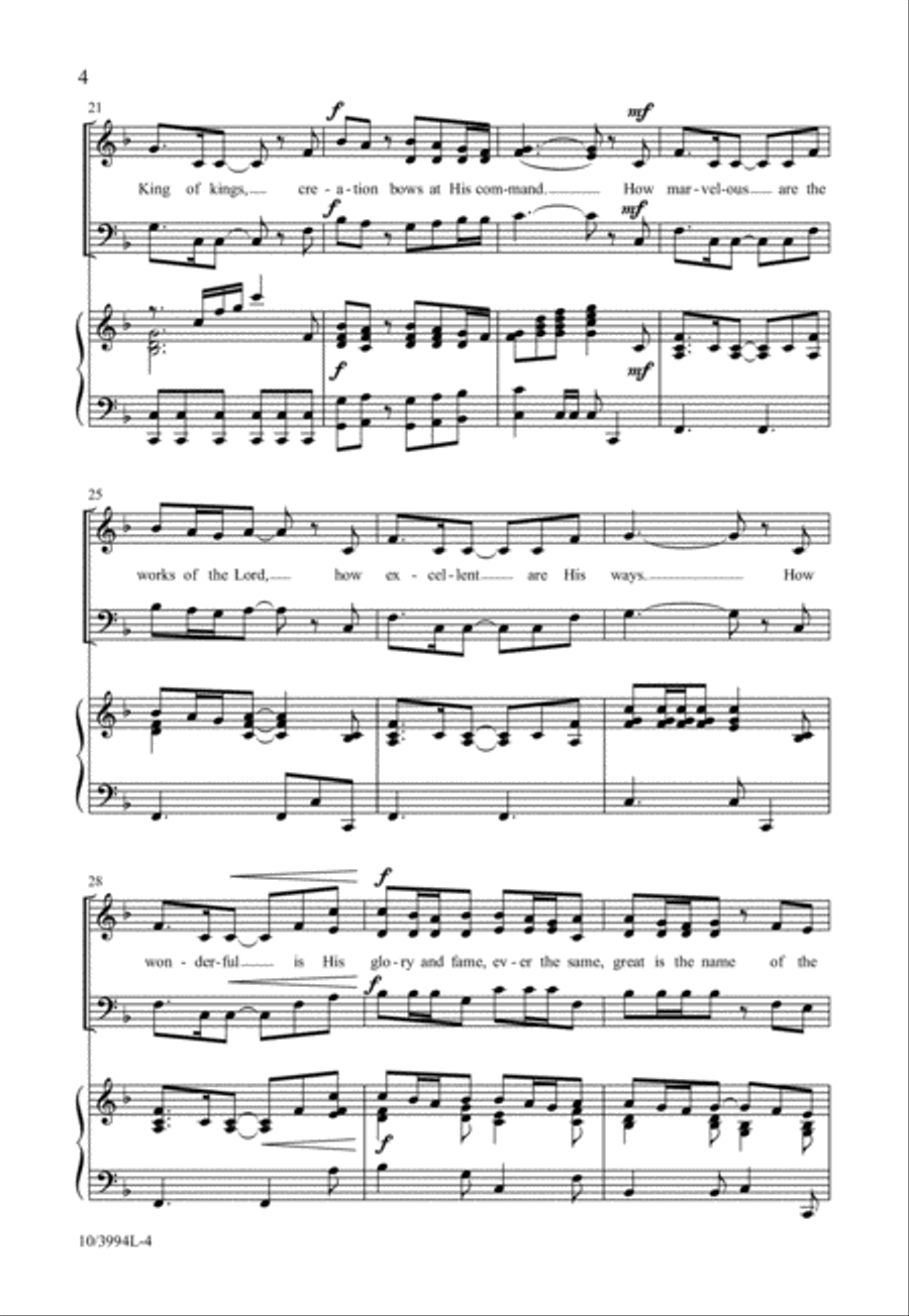How Marvelous Are the Works 3-Part scores gallery preview page 4