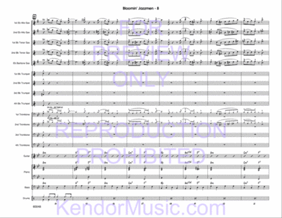 Bloomin' Jazzmen Bloomin' Jazzmen Jazz Ensemble scores gallery preview page 10