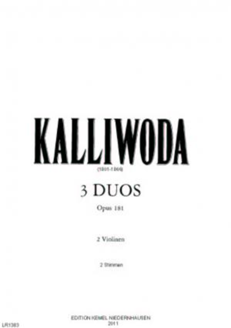 Drei Duos : fur zwei Violinen, opus 181