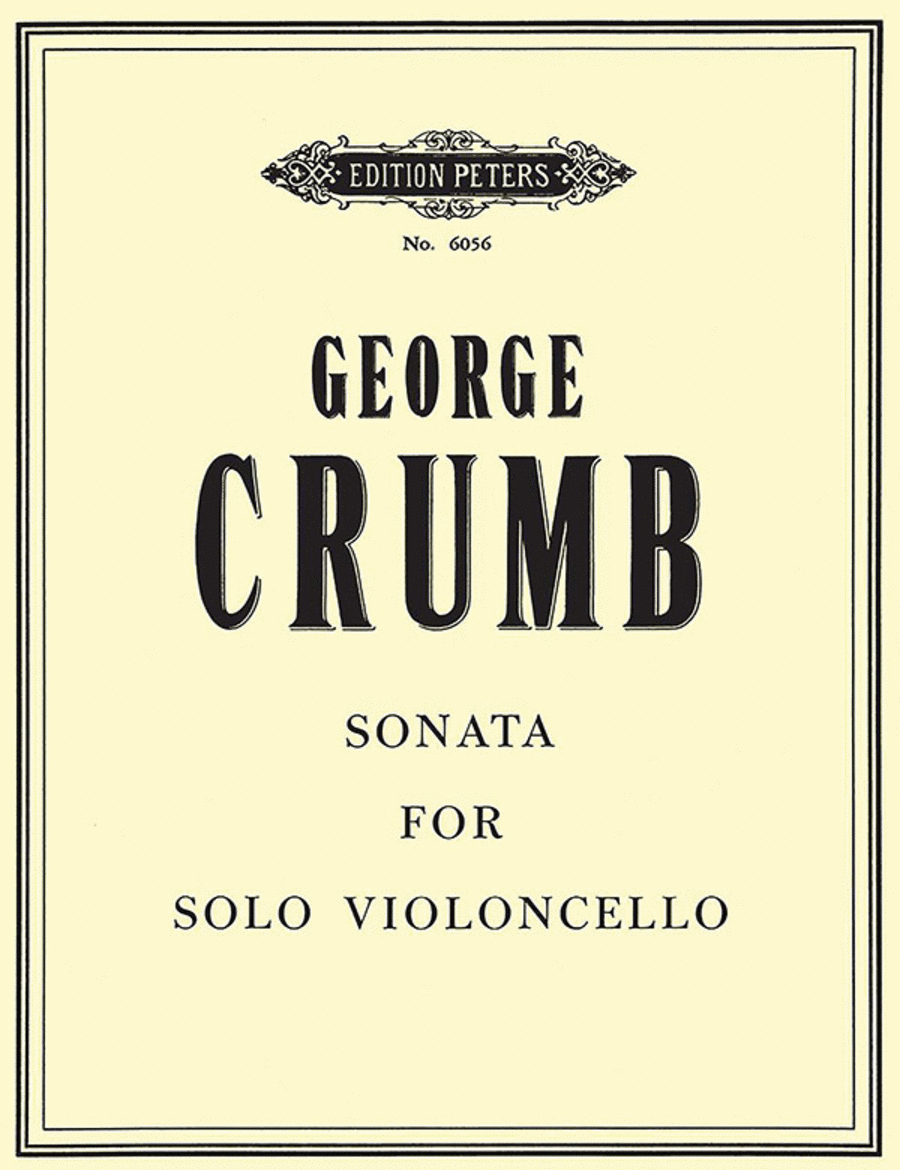 Book cover for Sonata For Solo Cello