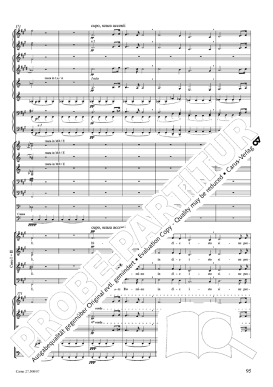 Quattro pezzi sacri Orchestra scores gallery preview page 96