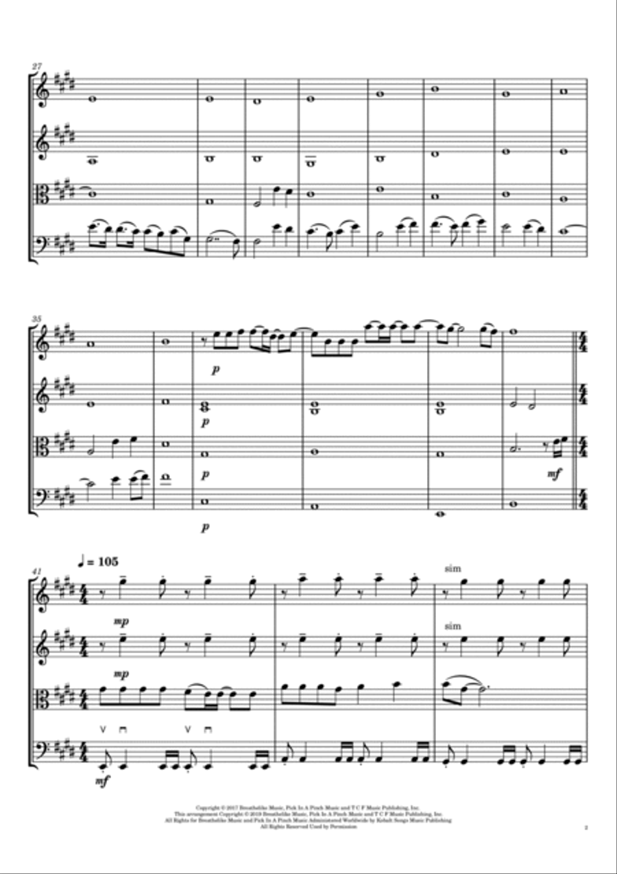 From Now On String Quartet scores gallery preview page 2