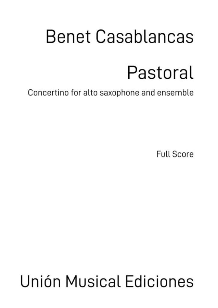 Pastoral Pastoral Alto Saxophone scores gallery preview page 1