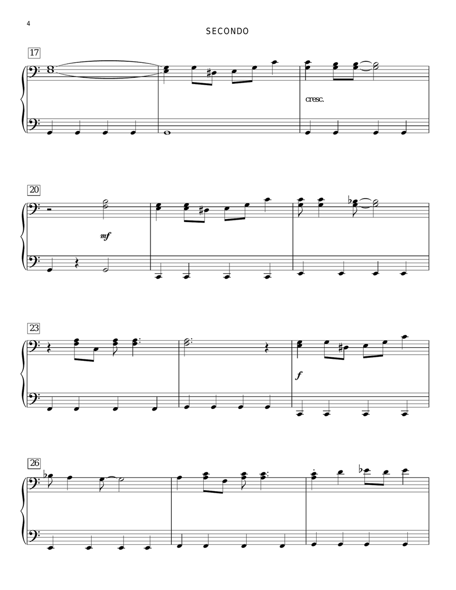 Hakuna Matata (from The Lion King) Piano Duet scores gallery preview page 3