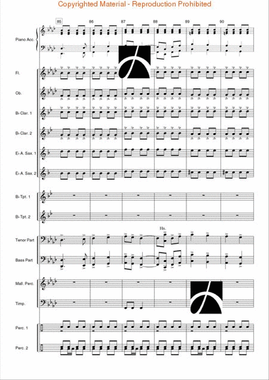 Spanish Overture Concert Band scores gallery preview page 15