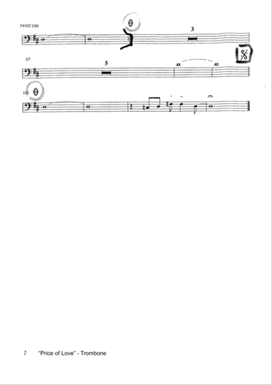 The Price Of Love Tenor Saxophone scores gallery preview page 6