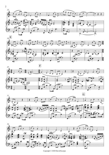 Menuet II - EASY (violin & piano) image number null