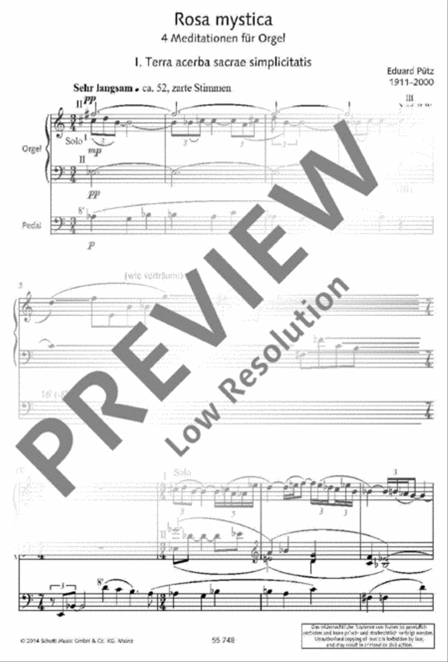 Rosa mystica Rosa mystica Organ scores gallery preview page 3