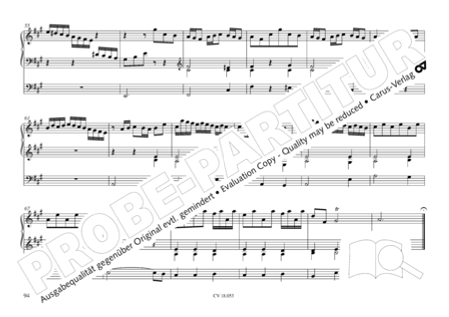 Das Husumer Orgelbuch von 1758 Organ Solo scores gallery preview page 95