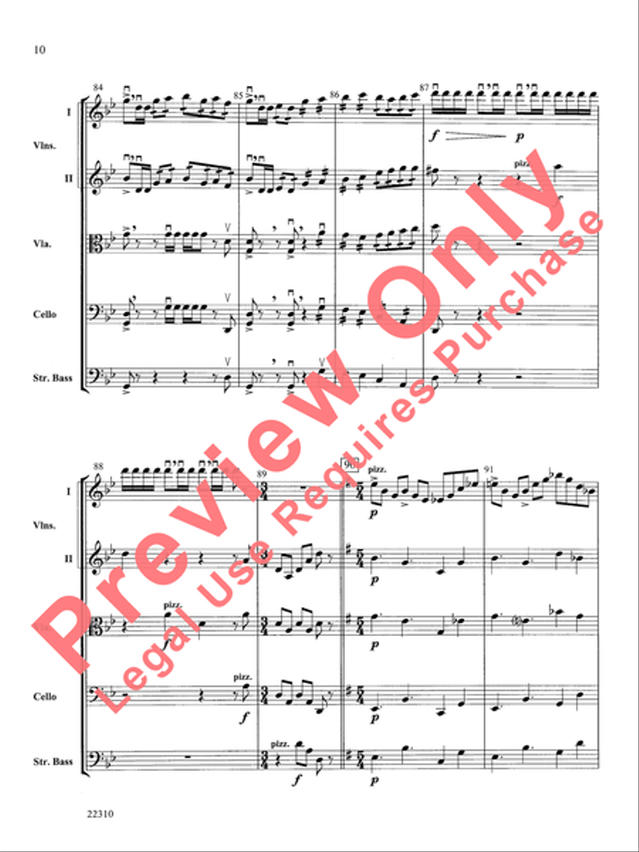 Incantations String Orchestra scores gallery preview page 17
