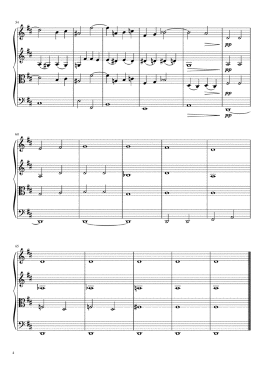 Love Theme from Romeo and Juliet String Quartet scores gallery preview page 5