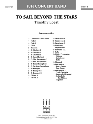 To Sail Beyond the Stars: Score