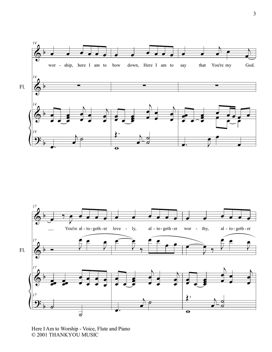 Here I Am To Worship Here I Am To Worship Small Ensemble scores gallery preview page 3