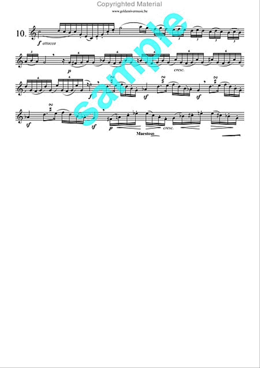 12 Grands Caprices op. 32 for horn School and Community scores gallery preview page 11