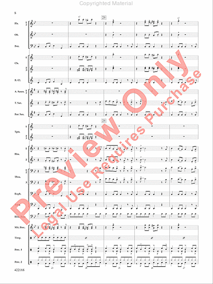 Tower of Power Greatest Hits Concert Band scores gallery preview page 7
