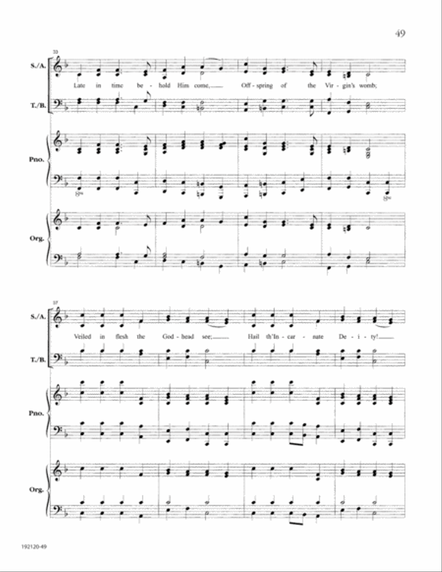 Let the People Sing at Christmas 4-Part scores gallery preview page 53