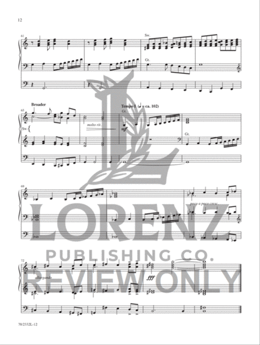 Like a River Glorious Organ Solo scores gallery preview page 8