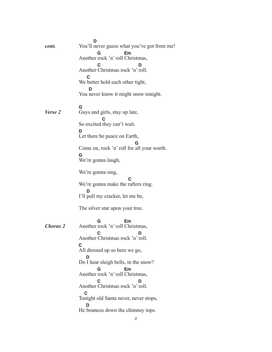 Another Rock And Roll Christmas Acoustic Guitar scores gallery preview page 2