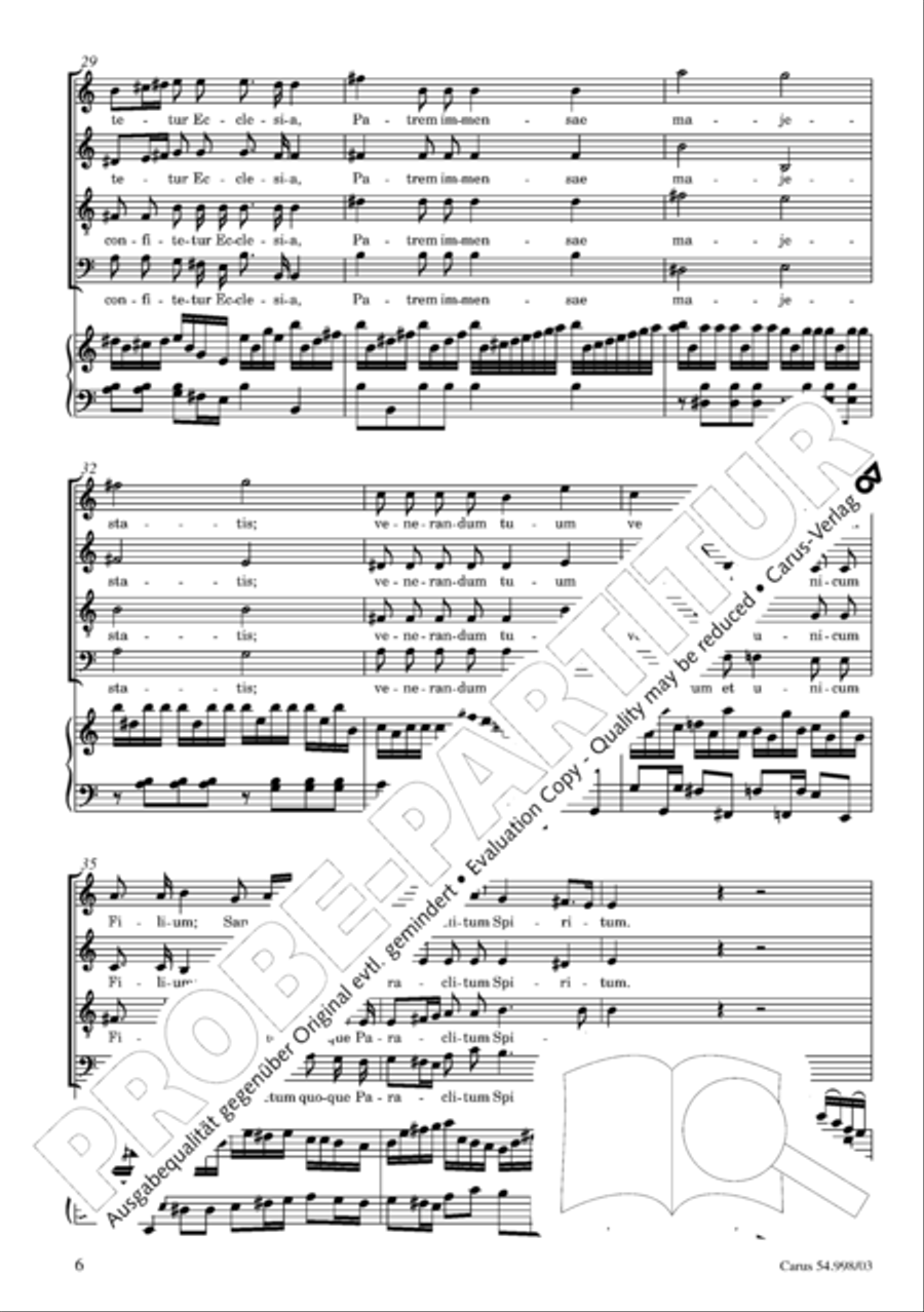 Te Deum in C 4-Part scores gallery preview page 7