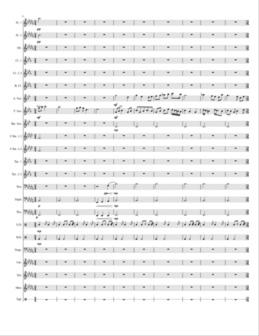Ascension by Crucifixion Concert Band scores gallery preview page 4