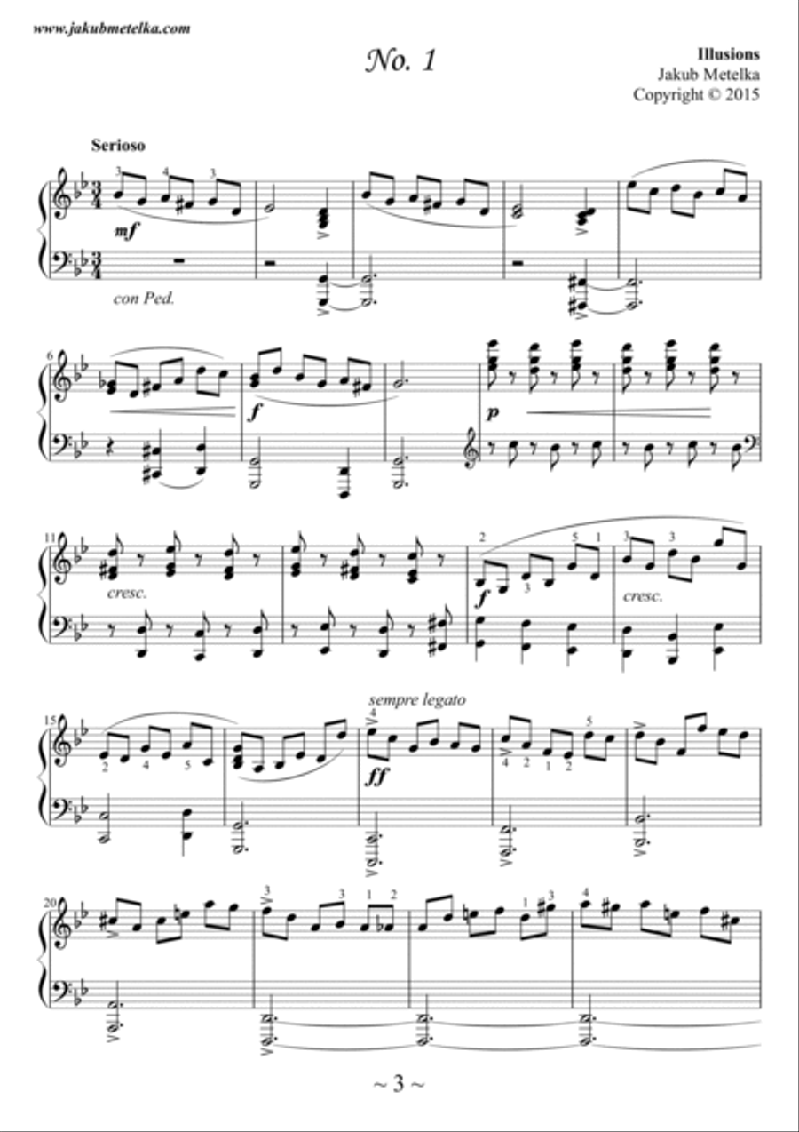 Illusions by Jakub Metelka Piano Method scores gallery preview page 5