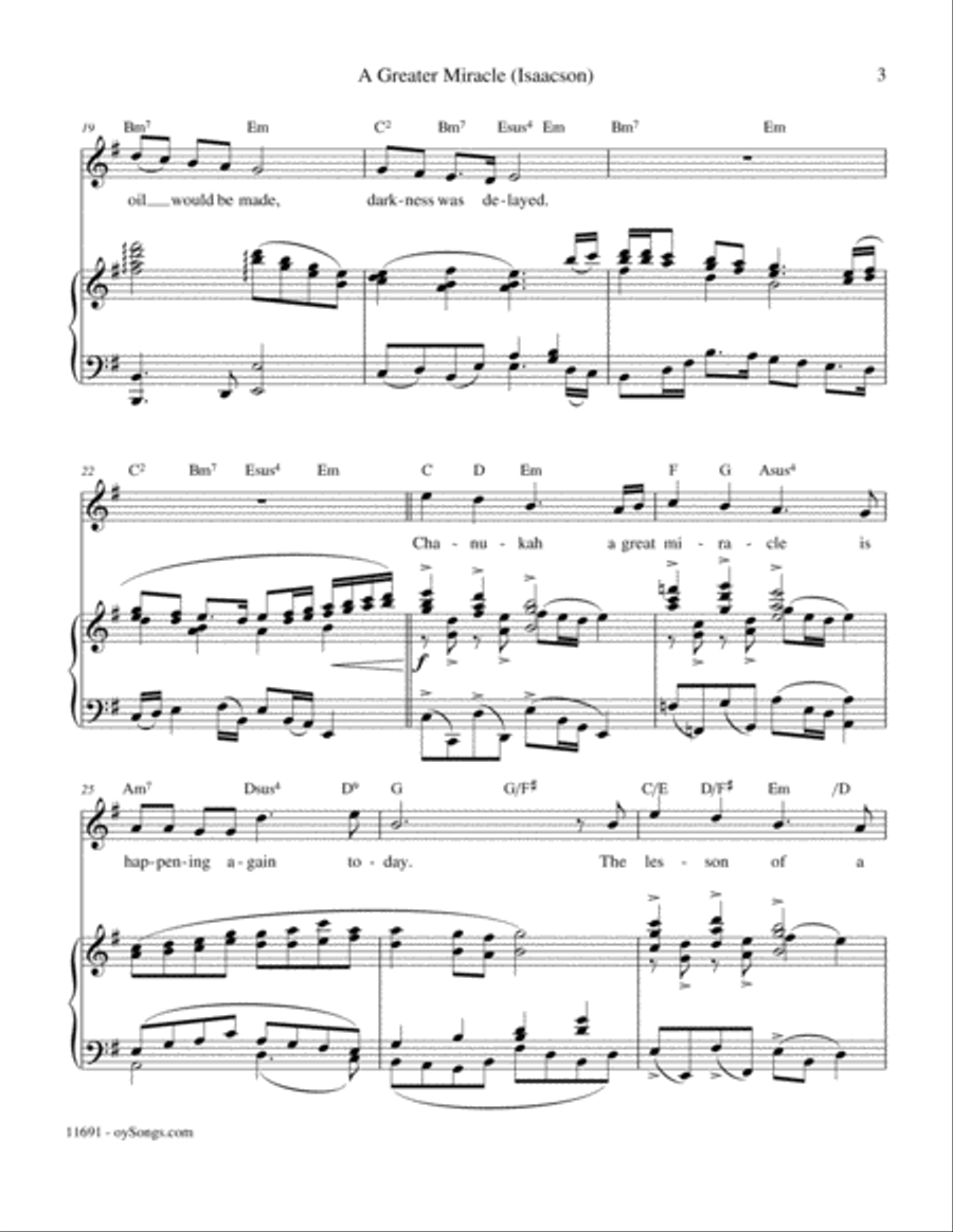 A Greater Miracle Piano, Vocal, Guitar scores gallery preview page 3