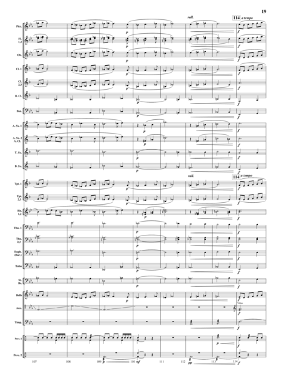 On Wings of Magic Concert Band scores gallery preview page 18