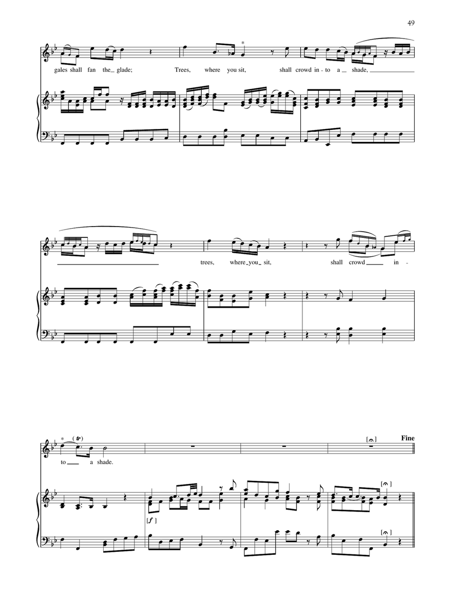 Where E'er You Walk High Voice scores gallery preview page 2