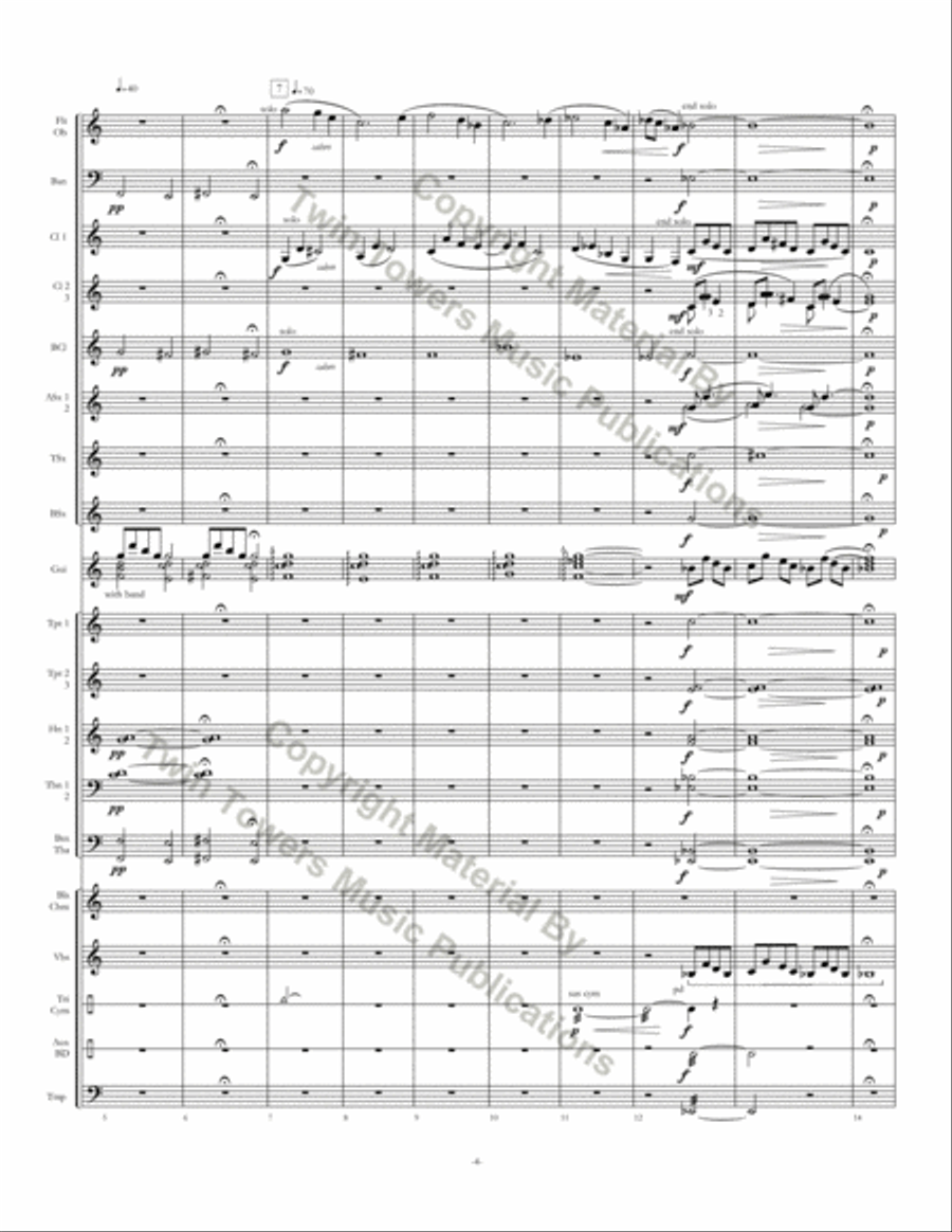 Almost Home Almost Home Concert Band scores gallery preview page 5