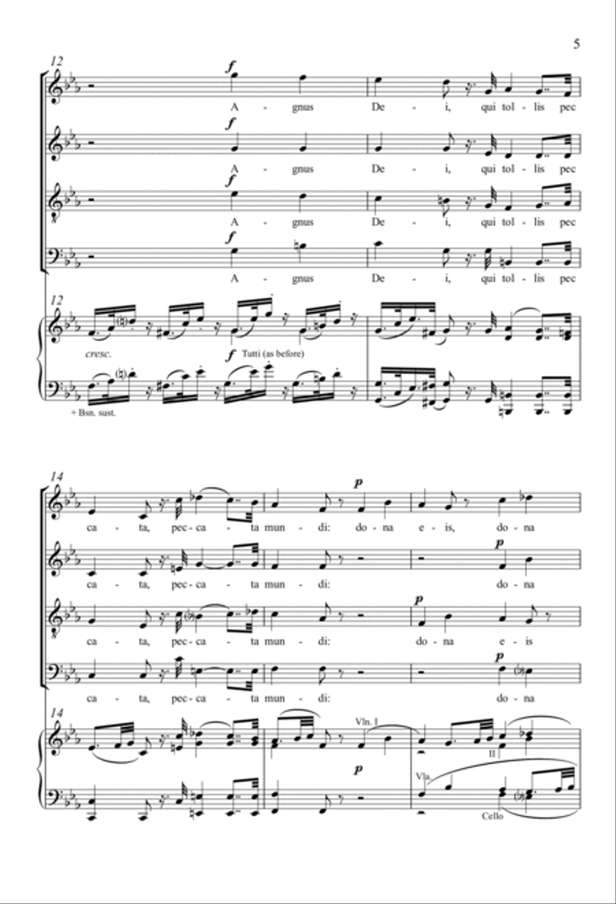 Agnus Dei 4-Part scores gallery preview page 3