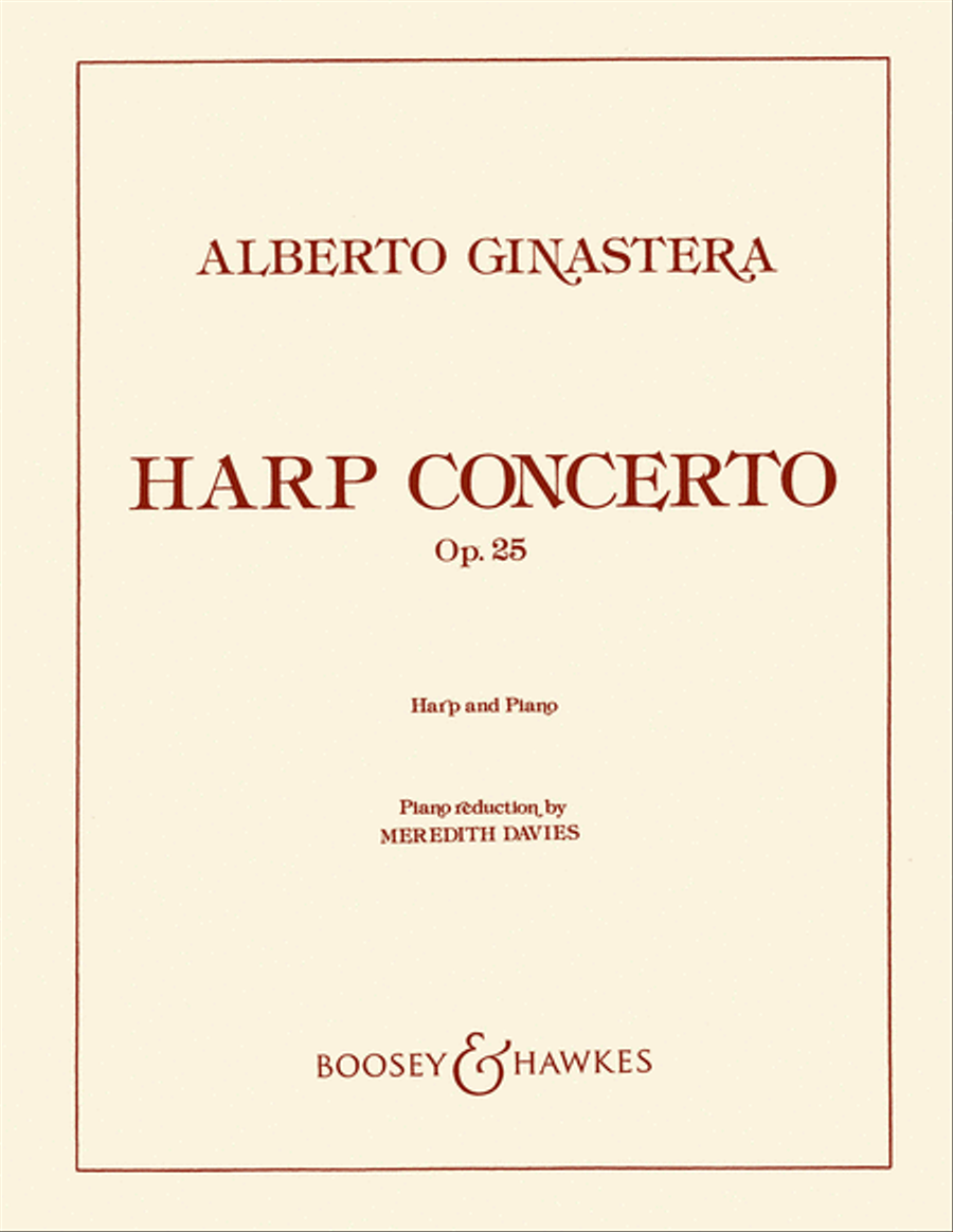 Harp Concerto, Op. 25 Orchestra scores gallery preview page 1