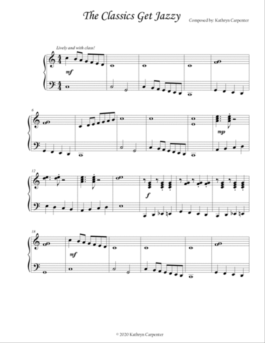 The Classics Get Jazzy Piano Method scores gallery preview page 2