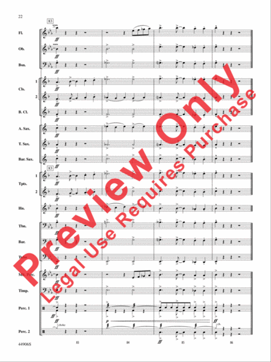 Pentagram Pentagram Concert Band scores gallery preview page 22