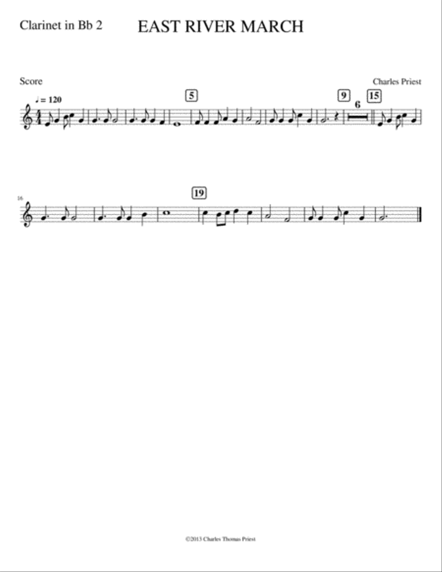 East River March East River March Marching Band scores gallery preview page 6