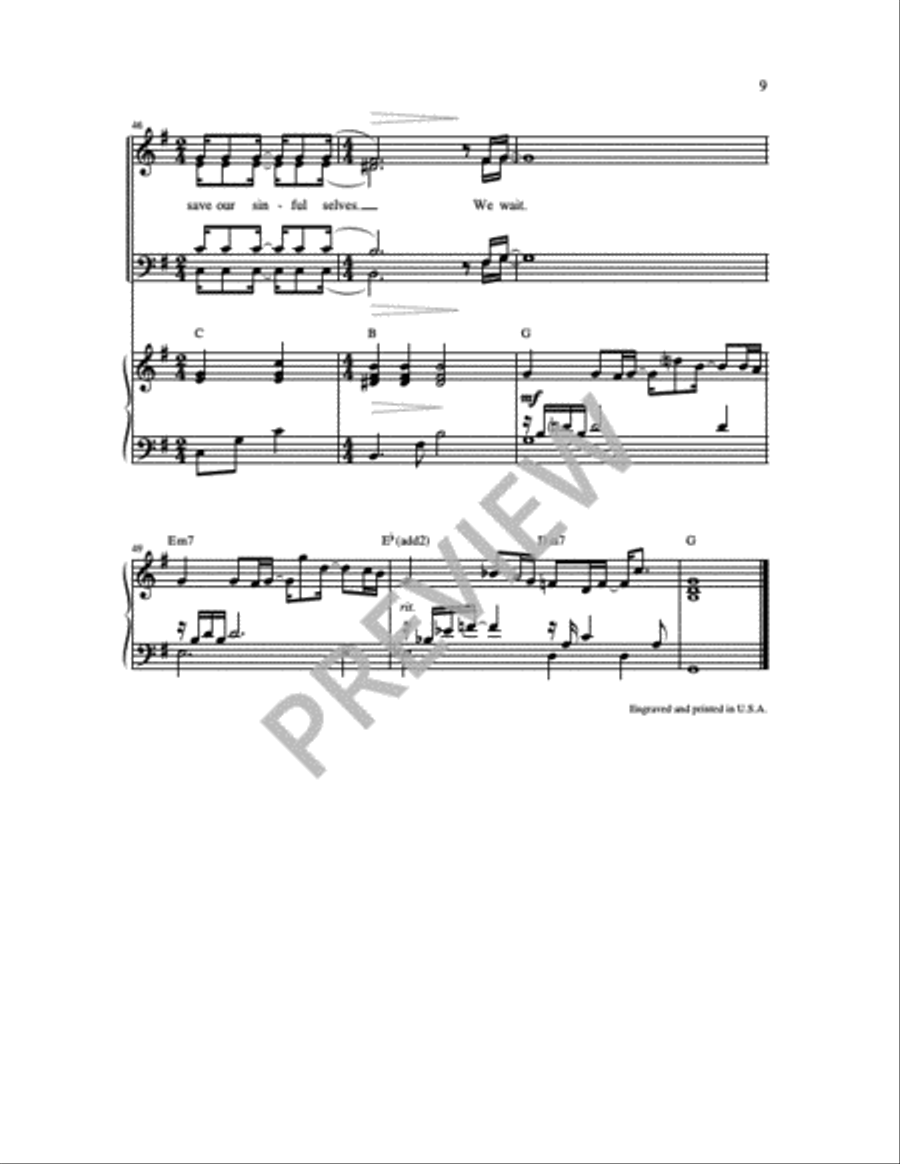 We Wait We Wait 4-Part scores gallery preview page 12