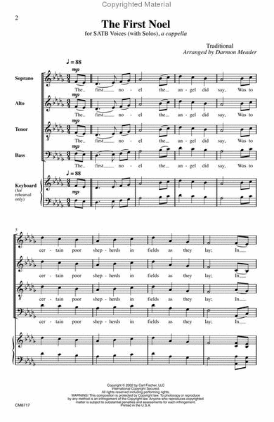 The First Noel by Darmon Meader 4-Part - Sheet Music