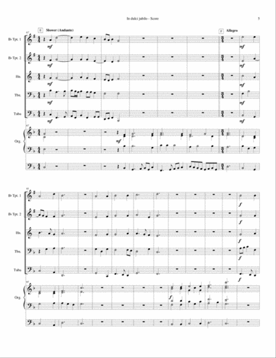 In dulci jubilo In dulci jubilo Brass Ensemble scores gallery preview page 6