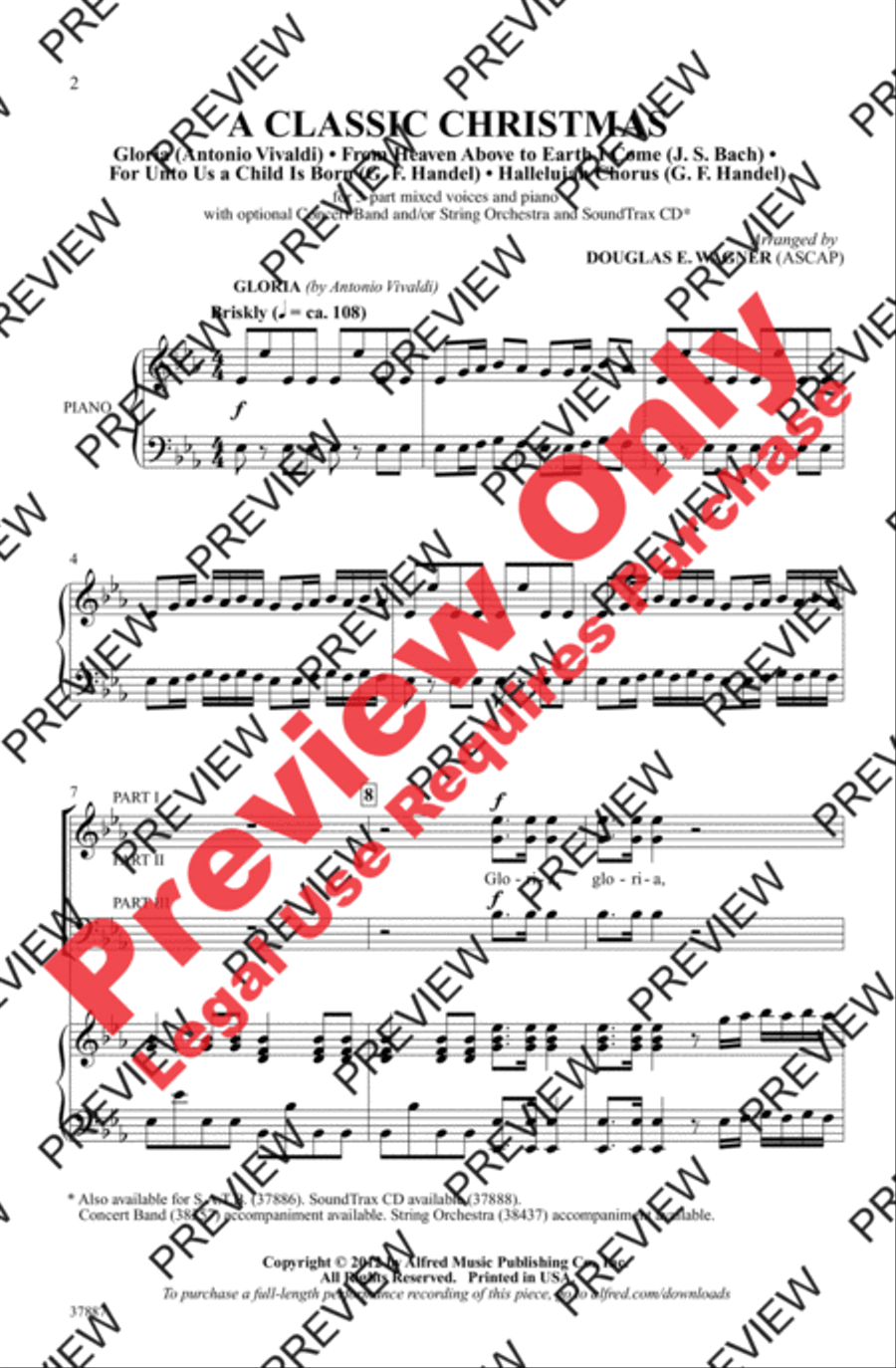 A Classic Christmas 3-Part scores gallery preview page 2