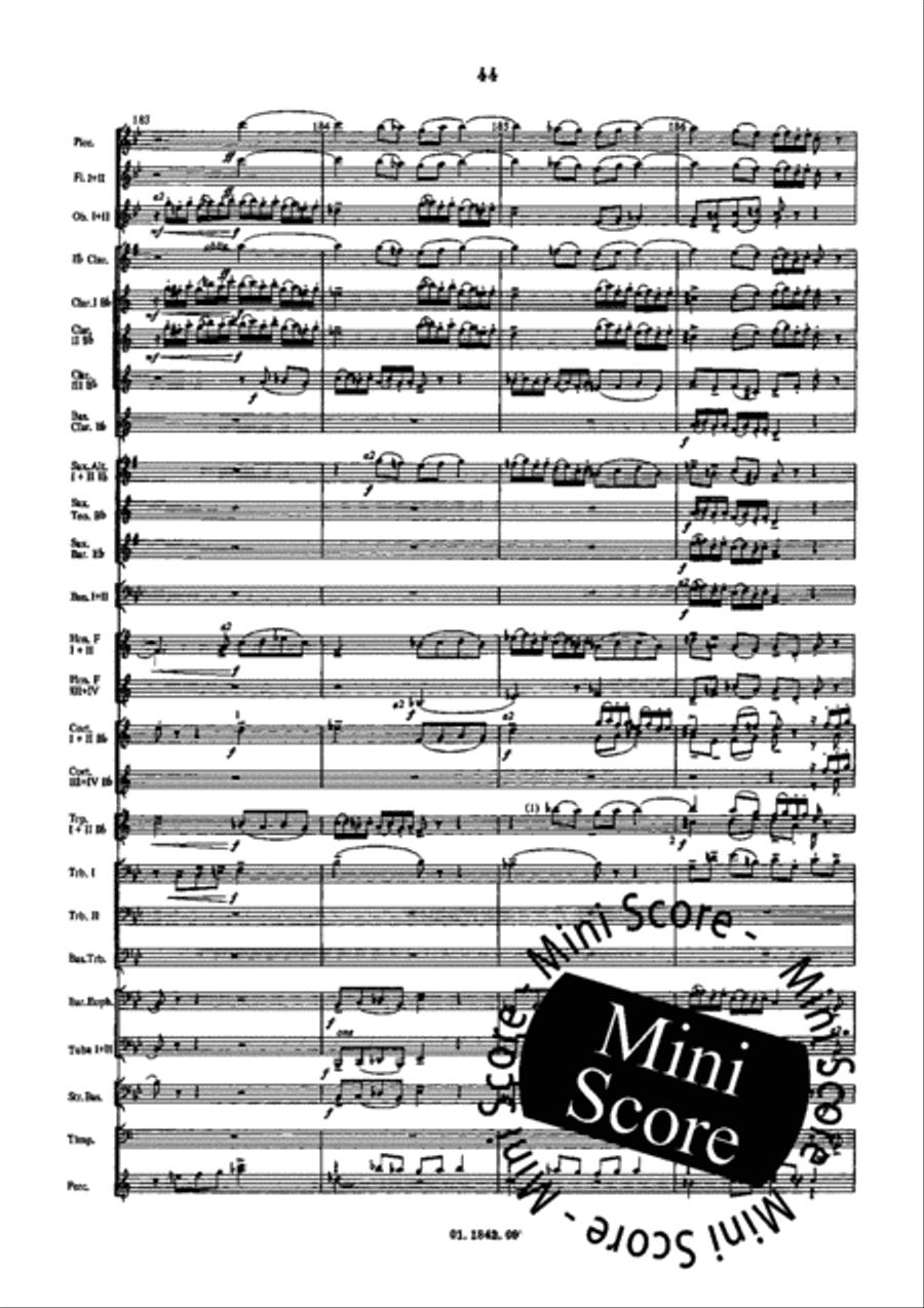 Fantasia and Fugue Fantasia and Fugue Concert Band scores gallery preview page 54