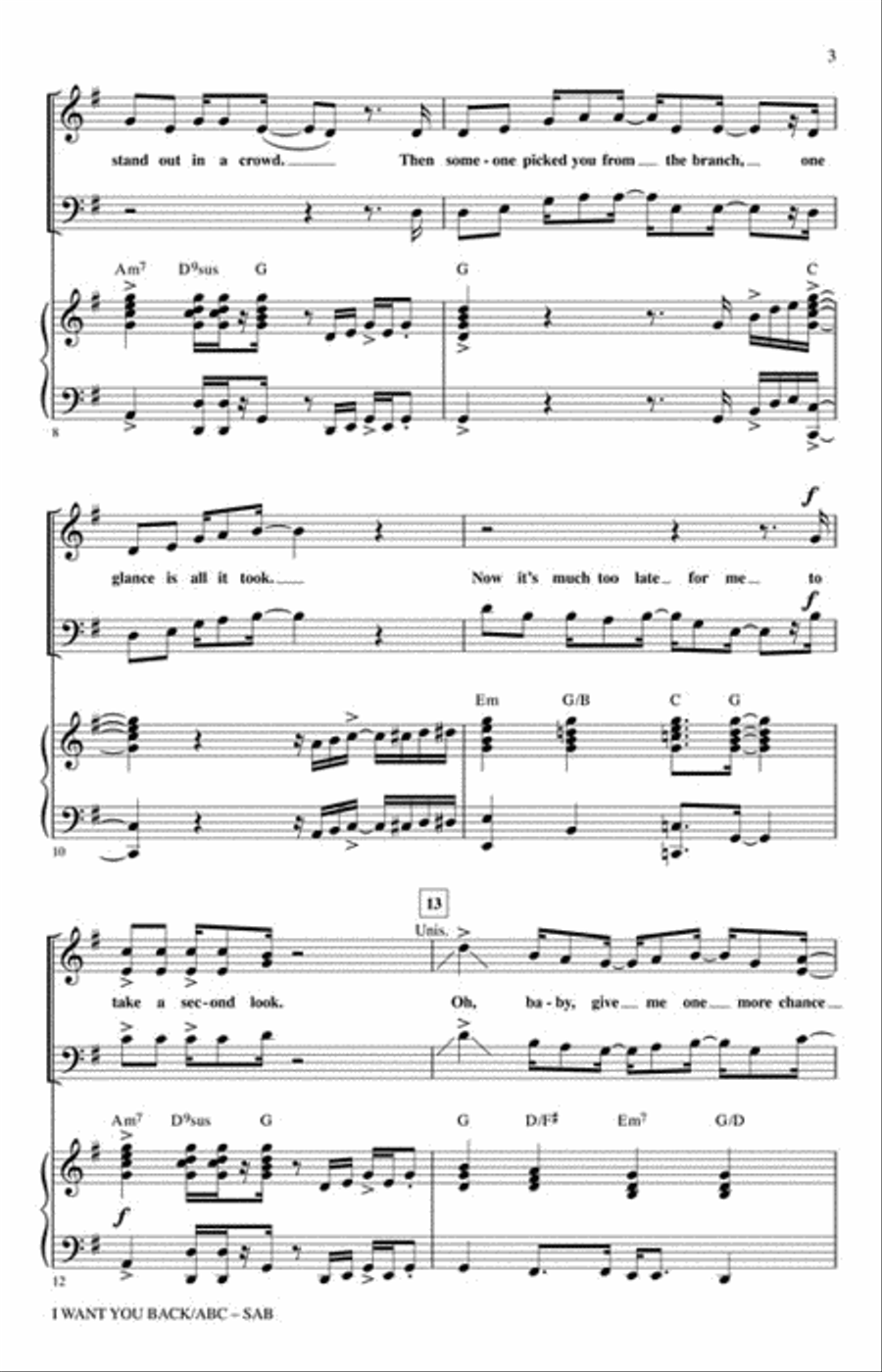 I Want You Back/ABC 3-Part scores gallery preview page 3