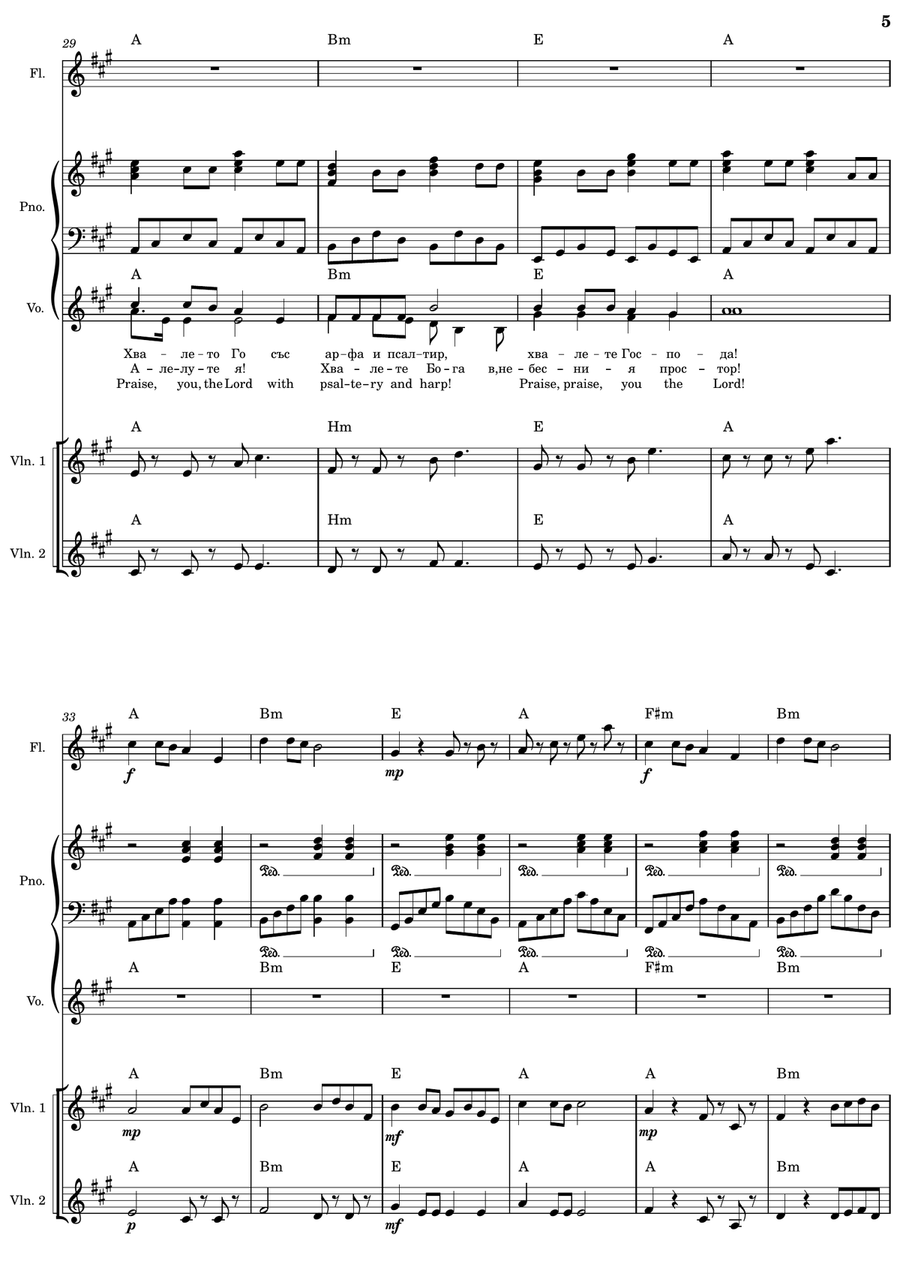 Psalm 150 Псалом 150 Psalm 150 Псалом 150 Concert Band scores gallery preview page 5