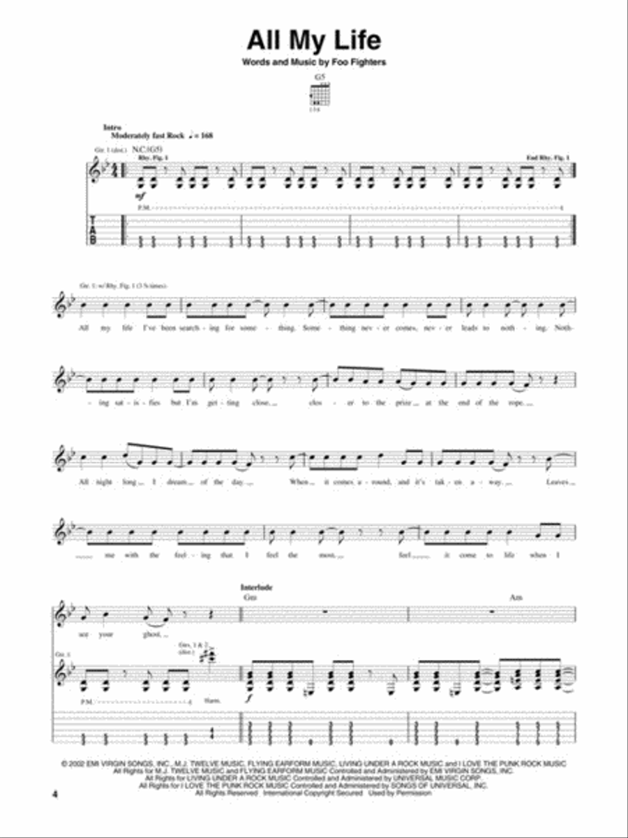 Foo Fighters – Greatest Hits Electric Guitar scores gallery preview page 3