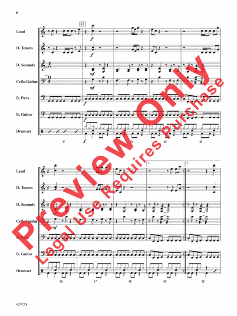 Jump Jump Steel Drum Band scores gallery preview page 7