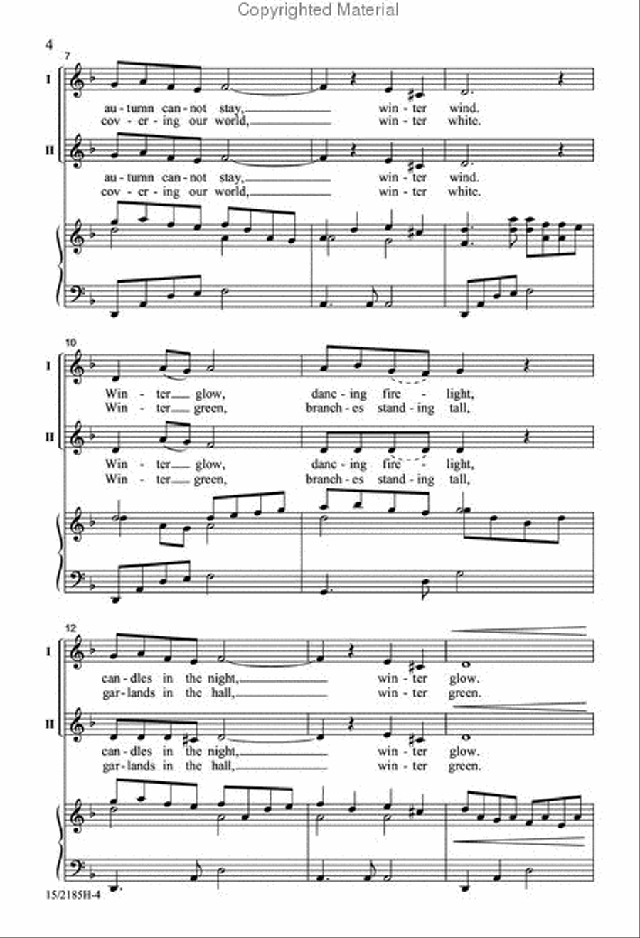 Winter Dream Winter Dream 2-Part scores gallery preview page 3